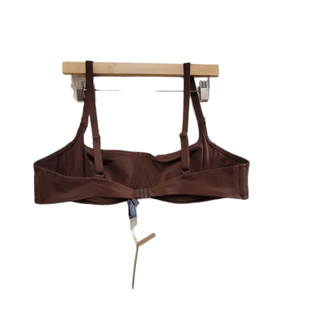 SKIMS Sculpting‎ Line Bikini Top in Cocoa Brown Women's 3X NWT